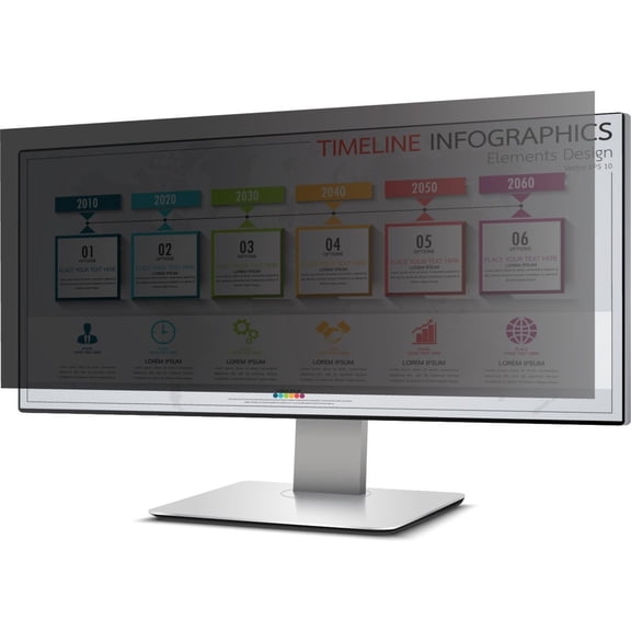 Rocstor PrivacyView Premium Privacy Filter for 34" Widescreen Monitor PV0031B1