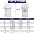 thumbnail image 6 of MOLUTAN Mens Compression Tank Top Slimming Body Shaper Vest Sleeveless Undershirt Tummy Control Shapewear(White, 4XL), 6 of 8