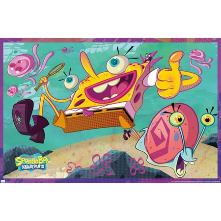 Nickelodeon Spongebob 25th - Thumbs Up Wall Poster, 14.725" x 22.375"