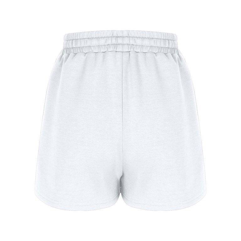 Weintee Women's French Terry Shorts With Pockets – Elastic Waist Drawstring Lounge Shorts