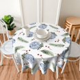 thumbnail image 5 of Merry Christmas Tablecloth Xmas Round Tablecloth 60 Inch Holiday Washable Table Cloth Cover for Farmhouse Outdoor Picnic Home Kitchen Party Decor, 5 of 6