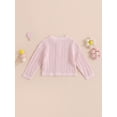 thumbnail image 4 of GXFC Toddler Baby Girls Fall Knitted Closure Cardigan Infant Girls Long Sleeve Button Down Sweater Tops Newborn Girls Casual Warm Fall Winter Top Clothes 0-3T, 4 of 8