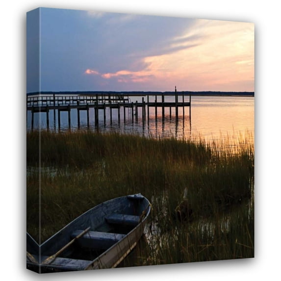 Alan Hausenflock 36x44 Gallery Wrapped Canvas Wall Art Titled - Channel Sunset III