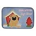thumbnail image 3 of Carolines Treasures BB2761DDM Dog House Collection Pug Brown Dish Drying Mat, 3 of 4