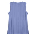thumbnail image 5 of Noric Women Tank Tops Crew Neck Spring Summer Casual Smocked Chic Loose with Pleated Mesh Fashion Clothes, 5 of 9