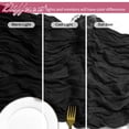 thumbnail image 4 of Mantel de mesa FANTEKE, gasa negra, 43 x 275 cm, fibra de poliéster, 4 of 7