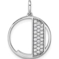 thumbnail image 1 of 14K White Gold Gatsby Diamond Initial J Charm (Width 17.81) - Jbsp, 1 of 5