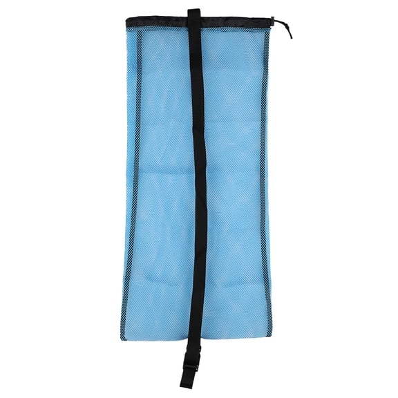 Yuarrent Bolsa de red de natación, bolsa de almacenamiento profesional, tipo cordón, aletas, contenedor, esnórquel, kayak, canotaje, Deportes acuáticos Azul