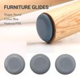 thumbnail image 2 of 24pcs 25mm Furniture Glides Ch Leg Sliders For Furniture Easy Movers (round), 2 of 5