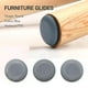 thumbnail image 2 of 24pcs 25mm Furniture Glides Ch Leg Sliders For Furniture Easy Movers (round), 2 of 5