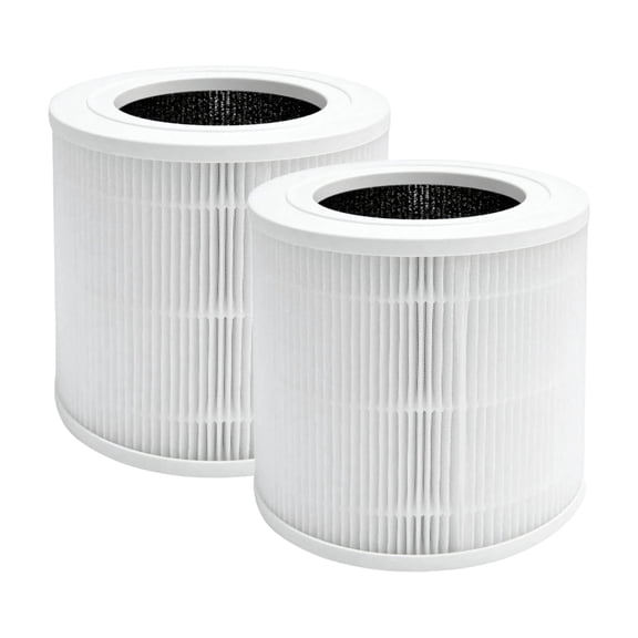 Nispira BAP9921 3-in-1 True HEPA Activated Carbon Replacement Filter Compatible with Bionaire BAP9921 Air Purifier, 2 Packs