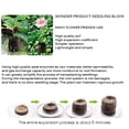 thumbnail image 3 of Semilla De Pellets De Turba, Arrancador De Semillas De Tapón Ligero, Fibra De Coco Natural, Nutriente Práctico, Bloque De Suelo, Porcentaje De Germinación En Interiores Kearding TO003180-00, 3 of 5