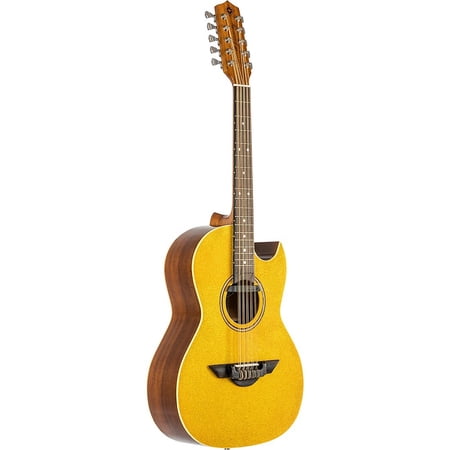H. Jimenez LBQ1 Bajo Quinto Acoustic-Electric El Estandar Series Yellow