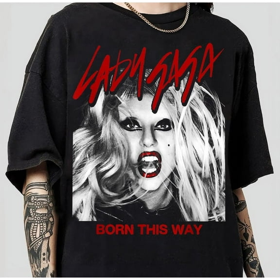 Vintage Lady Gaga T-Shirt, Pop Singer Unisex T-Shirt, Bootleg Retro 90's Fans Shirt, Shirt For Fan