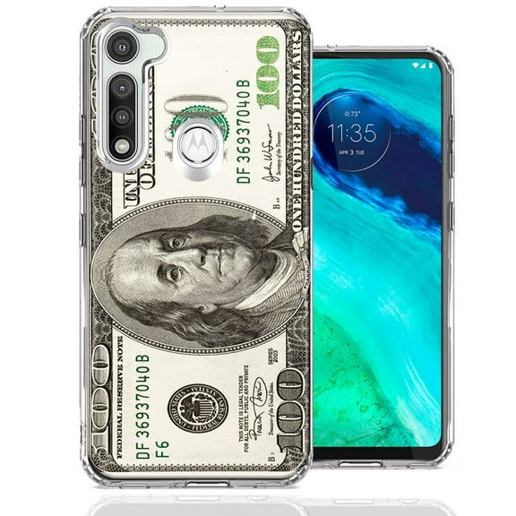 MUNDAZE For Motorola Moto G Fast Benjamin $100 Bill Design Double Layer Phone Case Cover
