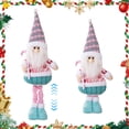 thumbnail image 2 of Muñeca Telescópica Santa Claus Con Piernas Retráctiles para El Adorno Fiesta en Casa Rosa, 2 of 9
