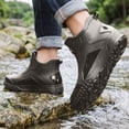 thumbnail image 2 of Crunowin Men's Rain Boots, Ankle Stylish Waterproof Commute Outdoor Casual Shoes Gray 10, 2 of 7