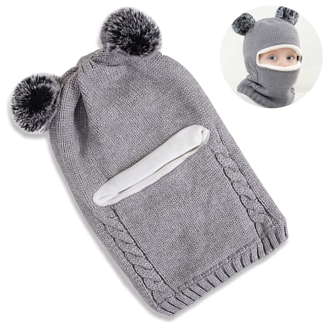 1 juego de gorro y bufanda de invierno para bebé, unisex, para niños pequeños