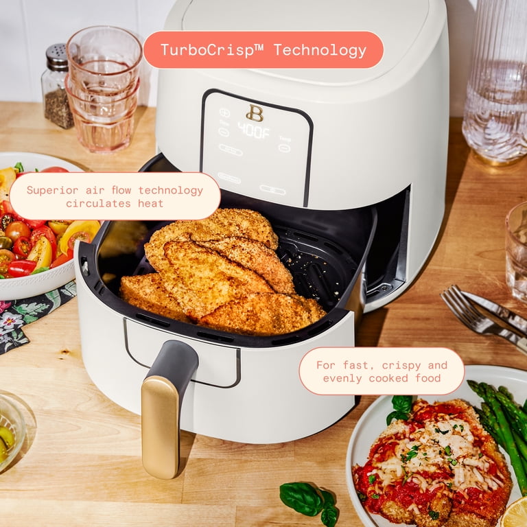 Beautiful 6 Qt Air Fryer, TurboCrisp Technology, EverGood Ceramic