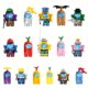thumbnail image 1 of 16pcs/set Building Block Toys Cute Interactive Doll Bricks Educational Assembled Building Blocks, A Gift For Kids, 1 of 4