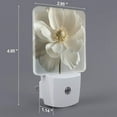thumbnail image 2 of Fotbe Elegant Ivory Flower Pattern Plug-in LED Backlit Night Light with Motion Sensor & Dusk to Dawn Sensor Energy Efficient Night Light, Bedroom Night Light-UK, 2 of 7
