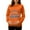 Orange-C, variant on Long Sleeve Maternity Shirts for Women Crew Neck Pregnancy Tops Novelty Graphic Side Ruch Pullover