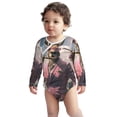thumbnail image 2 of Xecao Stylish Kangaroo In Suit Print Baby unisex-baby Cotton Long-sleeve Bodysuits-3 Months, 2 of 6