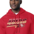 thumbnail image 3 of Men's Starter Scarlet San Francisco 49ers Logo Push Graphic Hoodie, 3 of 3