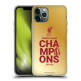 thumbnail image 1 of Head Case Designs Officially Licensed Liverpool Football Club 2020 Champions Gold Typography Soft Gel Case Compatible With Apple iPhone 11 Pro, 1 of 7