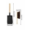 thumbnail image 5 of Fireplace Shovel & Brush Set, Large Ash Shovel and Hearth Brush with Wooden Handle, Fireplace Tools Set, Fireplace Tools, Firepit Tools, Fire Pit Accessories for Outside, 5 of 5