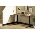 thumbnail image 6 of South Shore Ezra, Contemporary Adjustable Height Standing Desk, Nordik Oak and Matte Black, 6 of 9