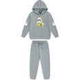 thumbnail image 4 of YUNAFFT Windproof Hooded Set for Girls & Boys 2-12Y | Full-Zip Thermal Fleece-Lined 2PC Sweatshirt & Pants, Loose Fit, Multi-Color, Size 100-160, 4 of 5