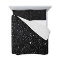 thumbnail image 7 of Star Sky Twin Size Down Alternative Comforter, Lightweight Comforter Quilt Bedding Set with Pillow Shams Modern Abstract Black Starry Night Dots Pattern All Seasons Bed Comforter Duvet Insert 68"x86", 7 of 7