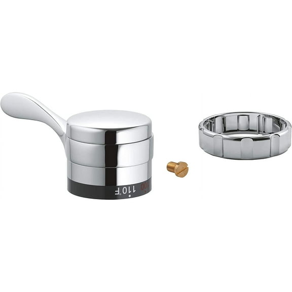 Grohe 47298000 Temperature Control Handle In Starlight Chrome Finish