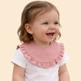 thumbnail image 2 of Boys Girls Bib Delicate Lace Detailing Gentle Water Absorbent Cloth Toddlers Bib Clothes, 2 of 3