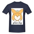 thumbnail image 4 of Bingfone Prince Corgi Dog Men'S Loose Fit Short-Sleeve Pocket T-Shirt, 4 of 7