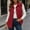 Red, variant on Women Corduroy Vest Sevevn Collared Sleeveless Button Down Casual Waistcoat with Chest Pockets for Daily Layering Outfits