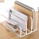 thumbnail image 2 of 3 Sections Clear Acrylic Bookend Book Stand for Documents Letter Book, 2 of 5
