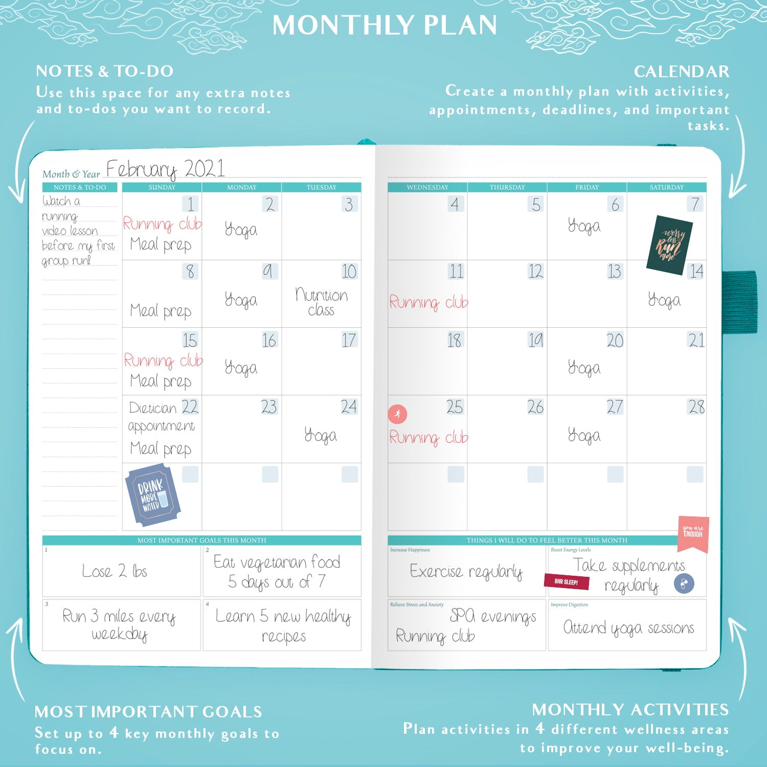 Legend Wellness Planner & Food Journal
