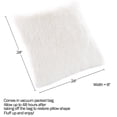 thumbnail image 2 of Somerset Home Faux Fur Pillow Â– 24Â” Square Cover & Insert (White Shag), 2 of 3