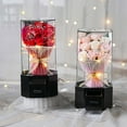 thumbnail image 5 of Valentines Day Decorations, Preserved Flower Bouquet Gift for Her, Forever Fresh Flowers for Delivery Prime Preserved Roses in Glass with LED Music Light for Valentines Day, 5 of 6