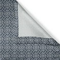 thumbnail image 3 of Ambesonne Japanese Kitchen Curtains, Geometric Floral Motif, 55"x39", Charcoal Grey Dark Blue, 3 of 3