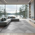 thumbnail image 2 of ODIKA 8'x10' Washable Area Rug Durable, Non-Slip Under Tonal Plush Solid Field Minimalist Interlocking Geometric for Living Room, Sectional, Family, 2 of 7