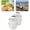 White, variant on NFTIGB 2pcs Foldable Garden Tool Bag Bucket Tool Bag Camping Harvest Basket Bathroom Storage Bath Wash Bag with Handle for Indoor Outdoor White (11.0 inches / 28 cm)