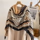 thumbnail image 1 of Pashmina gruesa de Cachemira para mujer, chal cálido de marca de lujo, 180x65cm, manta, Bufanda para el cuello, Echarpe, invierno, 2022 Fivean  unisex, 1 of 2
