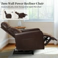 thumbnail image 3 of Zero Wall Power Recliner Chairs, Small Recliner for Small Spaces and Petite People, Faux Leather Electric Reclining Chair for Apartment Living Room, Bedroom, RV, Home Theater and Motorhome, 3 of 7