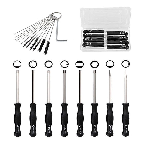 Kit de herramientas de ajuste de carburador para motor de carburador común de 2 ciclos - Juego de herramientas de ajuste de carburador Herramienta de ajuste de afinación de carburador (8 piezas +