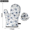 thumbnail image 6 of Pioneer Flower Floral Print Pattern Oven Mitt 2-Pack Set, Heat Resistant Kitchen Gloves, 7.7" X 12", 6 of 6