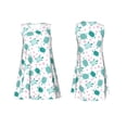 thumbnail image 3 of Bixox Sea Turtle Print Women's Sleeveless A-Line Dress with Pockets, Casual Knee-Length Tank Dress for Summer-Medium, 3 of 7