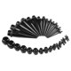 thumbnail image 1 of Kit de estiramiento de orejas de JieyueJewelry - Tapones y tapones acrílicos + túneles de silicona - Juego de expansores de medidores de oreja Joyas para piercings corporales, 1 of 4